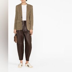 $1298 POLO Ralph Lauren tappered leather pants